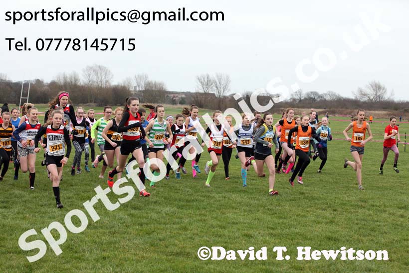Girls under-13s 2019 Start Fitness Sherman Cup/Davison Shield, Temple Park, South Shield. Photo:  David T. Hewitson/Sports for All Pics